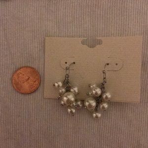 Pearl cluster earrings